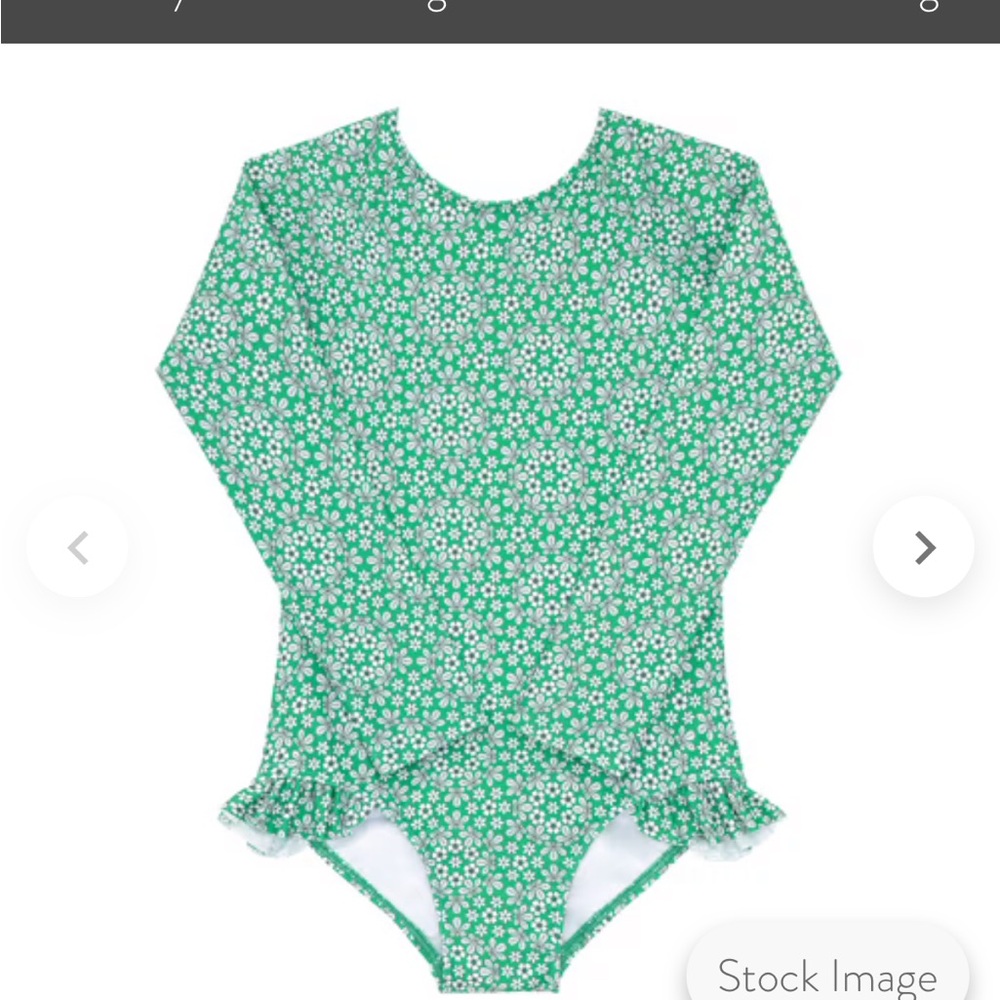 Minnow Godwin Floral Green Rashguard